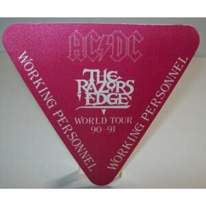 AC/DC Backstage Pass Razors Edge Tour Original 1991 Nice Gift For Hard Rock Fans